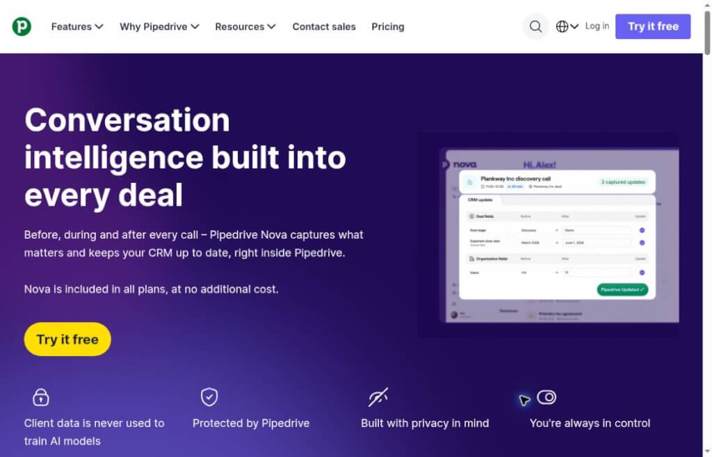 Pipedrive Nova