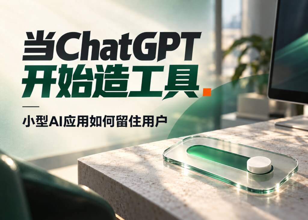 ChatGPT能当场生成交互工具，小AI应用更要回答用户为何回来
