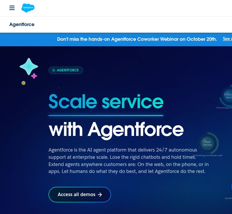 Salesforce Agentforce官方介绍页